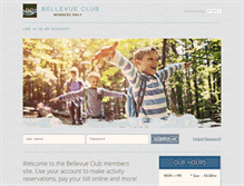 Tablet Screenshot of members.bellevueclub.com